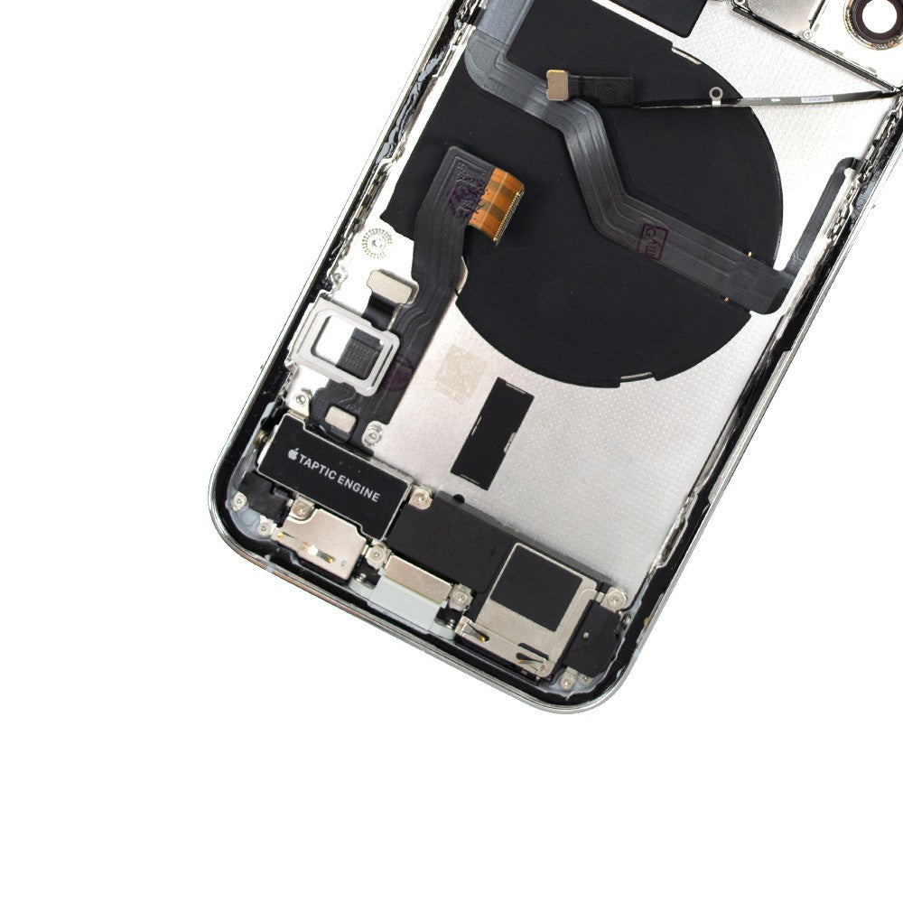 Rear Housing with Full Set Parts for iPhone 12 Pro-Silver (Purple) Rear Housing with Full Set Parts for iPhone 12 Pro-Silver (Purple)